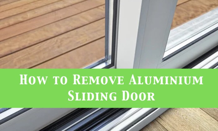 Remove Aluminium Sliding Door