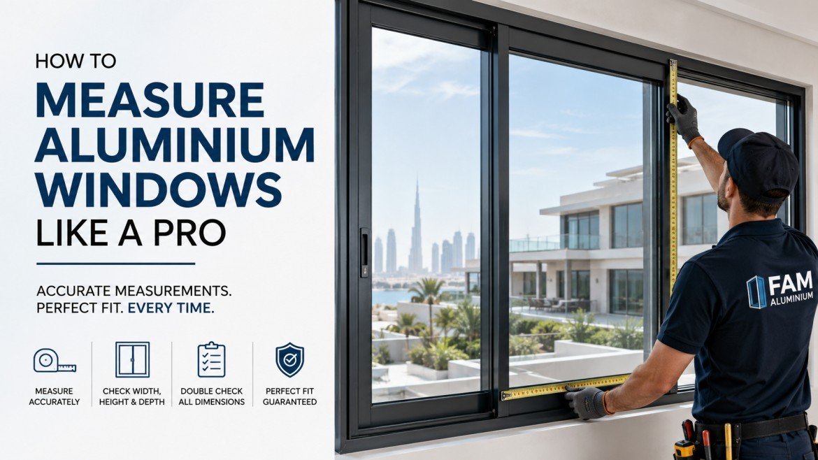 how to measure aluminium windows