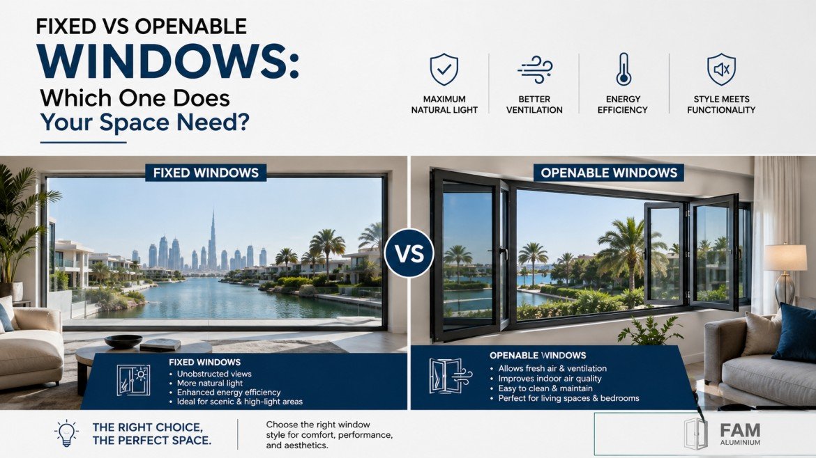 fixed vs openable windows