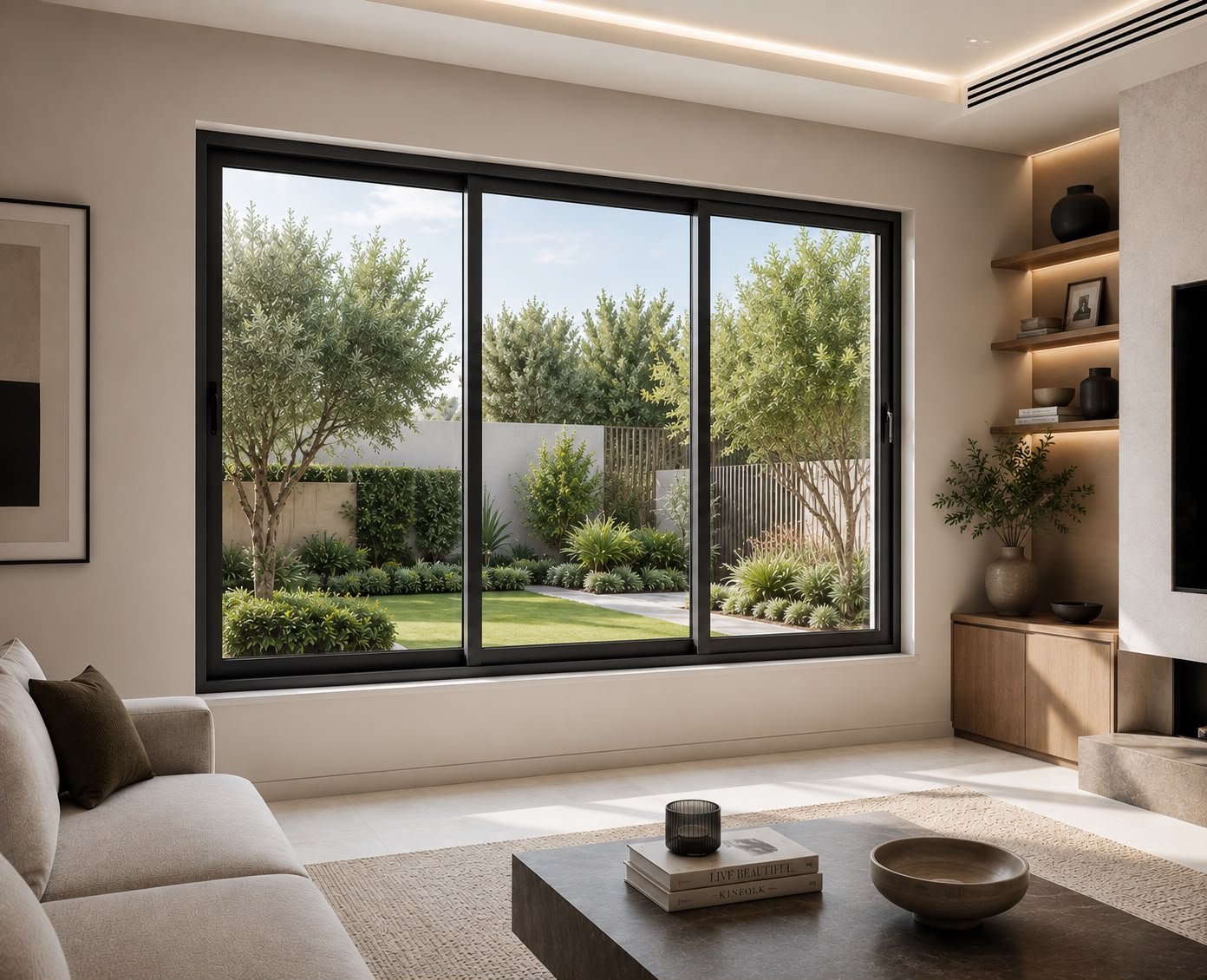 Aluminum sliding window